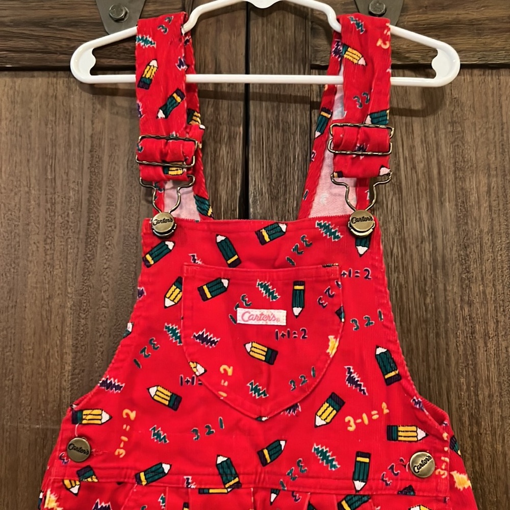 Carters Vintage overalls. Size 4T. Excellent condition and super cute! - Picture 2 of 3